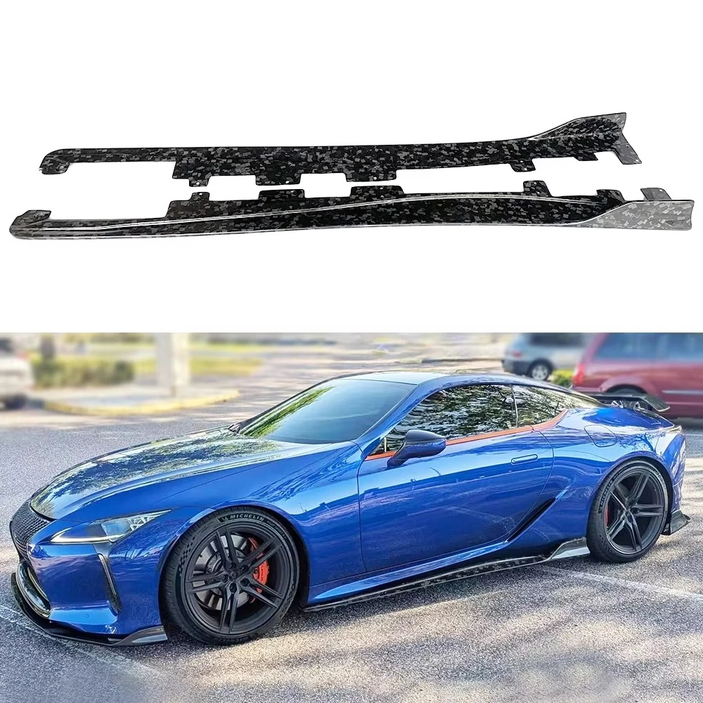 

For LC500 500H Art Style Forged Carbon Side Skirts