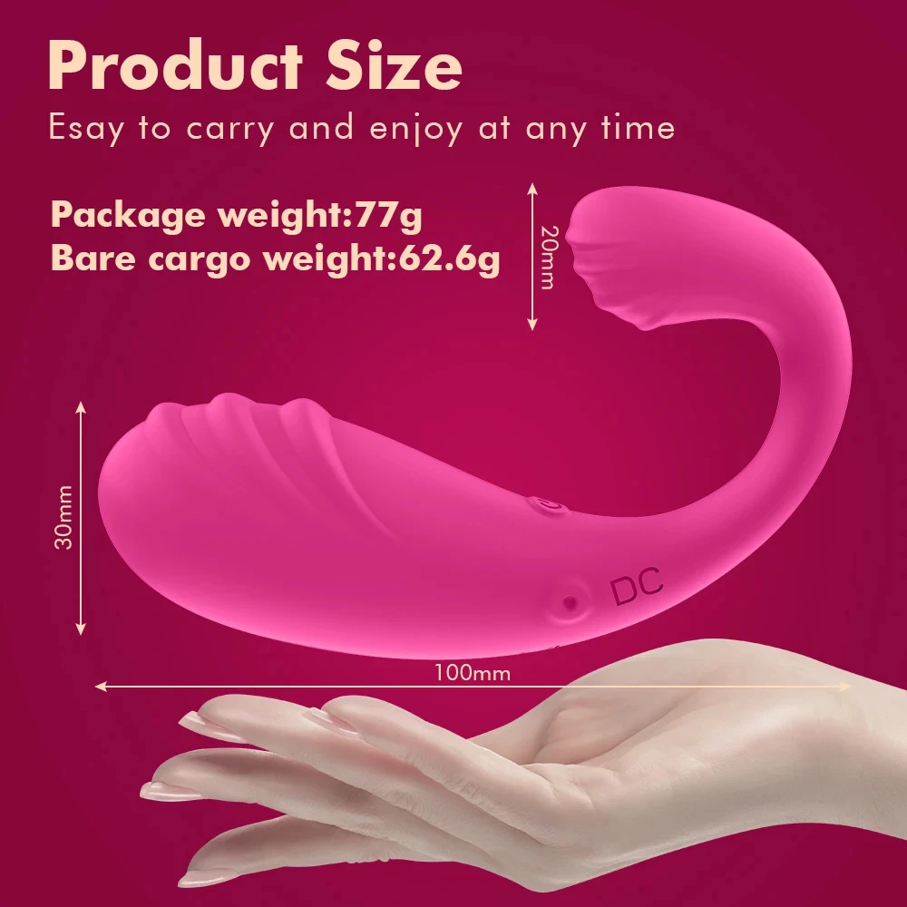 Consolador inalámbrico con Bluetooth para mujer, vibrador de Punto G con Control remoto por aplicación, bragas vibradoras femeninas, huevo vibrador