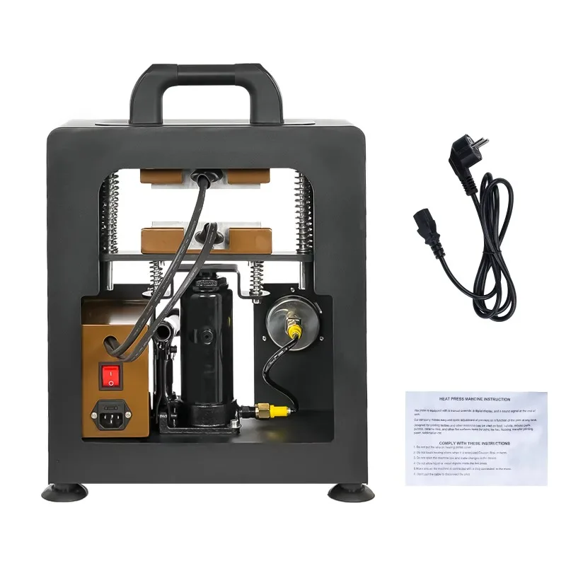 

Гидравлический пресс для экстракции смолы с двойной нагревательной пластиной, 700 Вт, с манометром, 5 тонн, в наличии на складе в ЕС