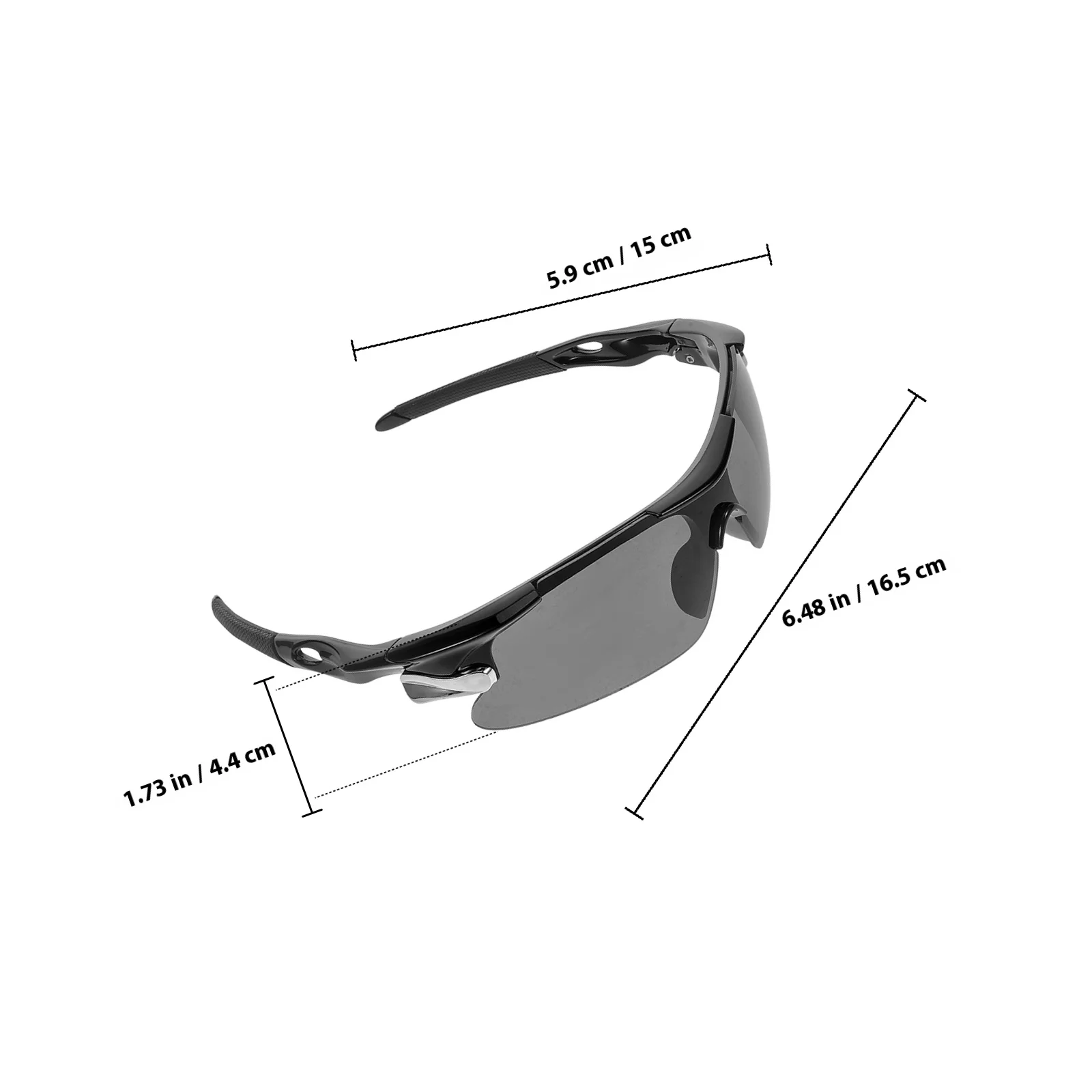 قطعتان من النظارات الشمسية الرياضية للرجال لركوب الدراجات والدراجات النارية وحماية من الأشعة فوق البنفسجية 400 خفيفة الوزن ومقاومة للرياح في الهواء الطلق للرجال