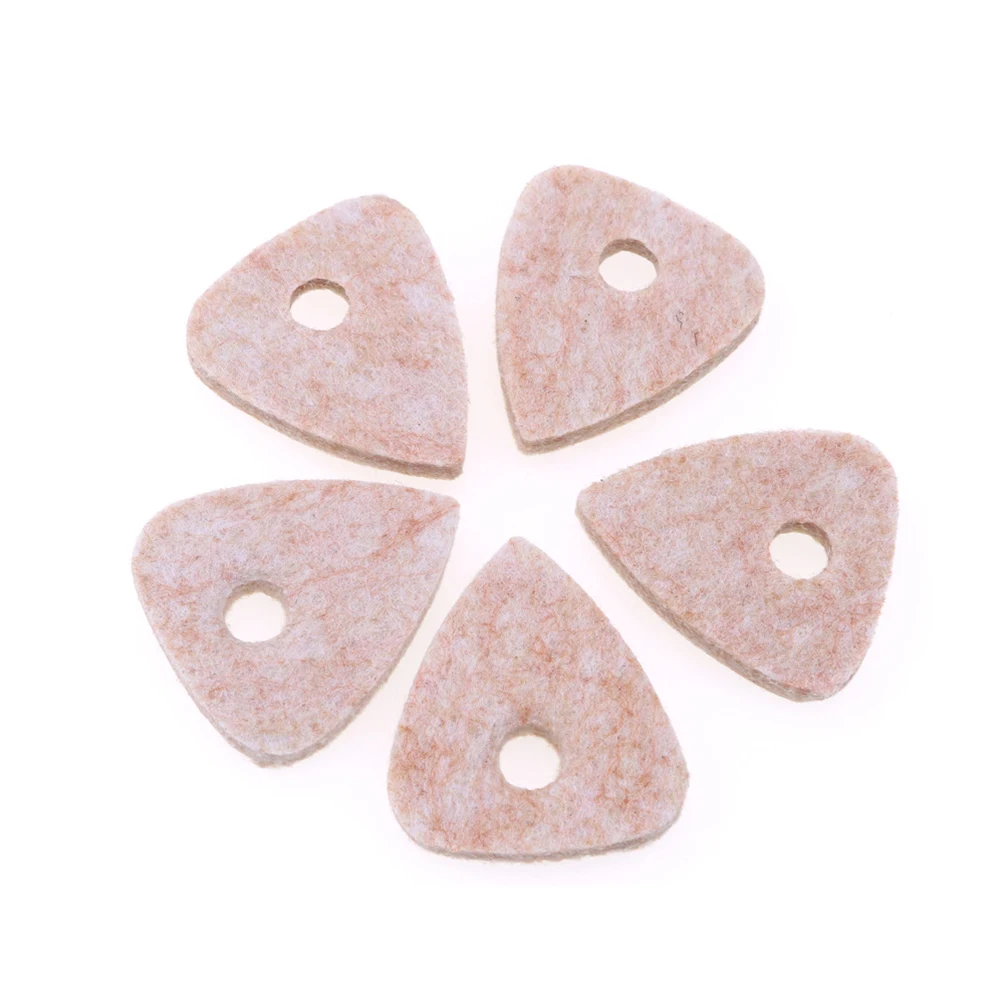 

10pcs 4Mm Felt Guitar Picks For Nylon Strings Ukulele Bass Replacement Durable Guitar Plectrum Lightweight Picks Grey