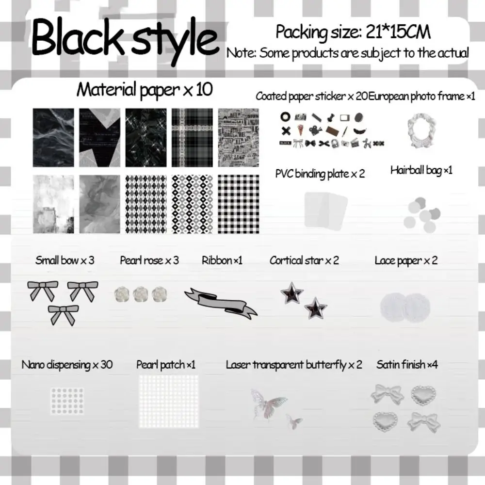 Retro DIY Itabag Insteekmateriaal Tweedimensionale Bloem Kant Lint Itabag Decor DIY Materiaal Snoep Kleuren Papieren Stickers