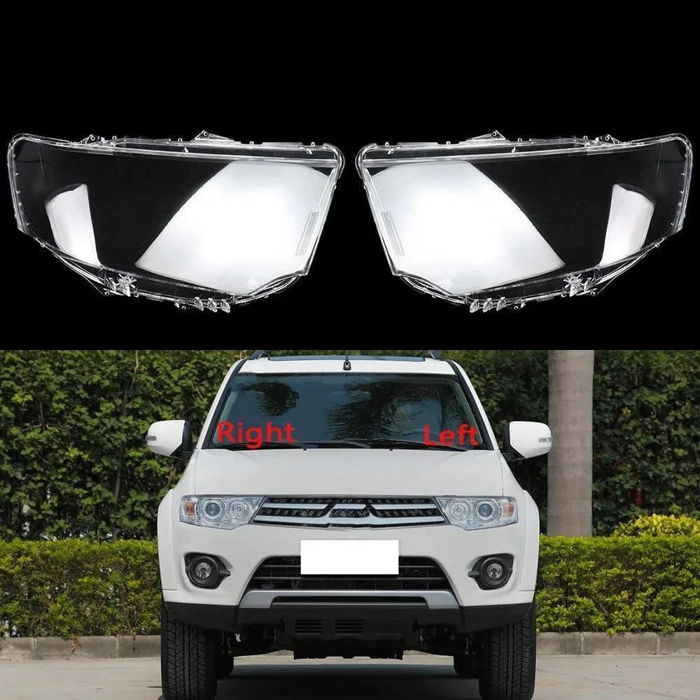 

Car Headlamp Cover Headlight Lens Glass Cover Lampshade Bright Shell Lens Covers for Mitsubishi Pajero Sport 2013-2015