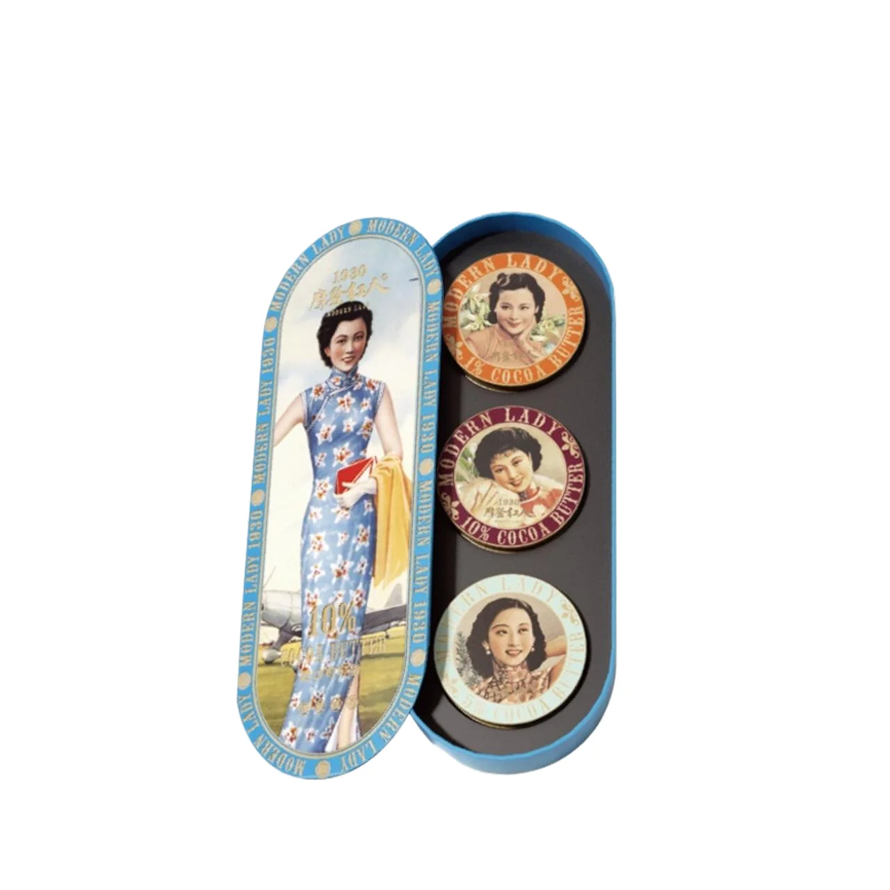 Original Shanghai Modern Lady 1930 Four Seasons Vanishing Facial Cream Gift Box 5% Cocoa Butter