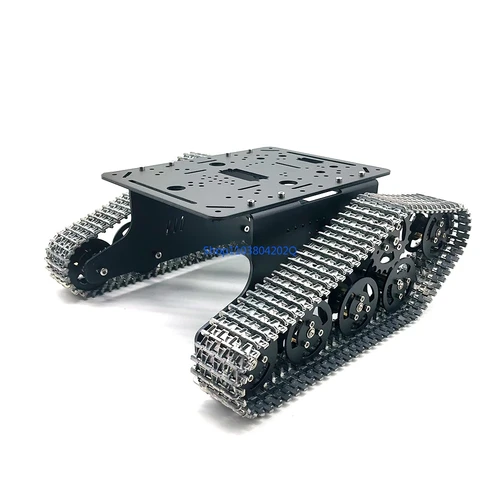 T300 모든 금속 tnak, 알루미늄 합금, 속도 감지 모터가 장착된 스마트 탱크 카 섀시, DIY, 로봇 경쟁 Owi.Panzer