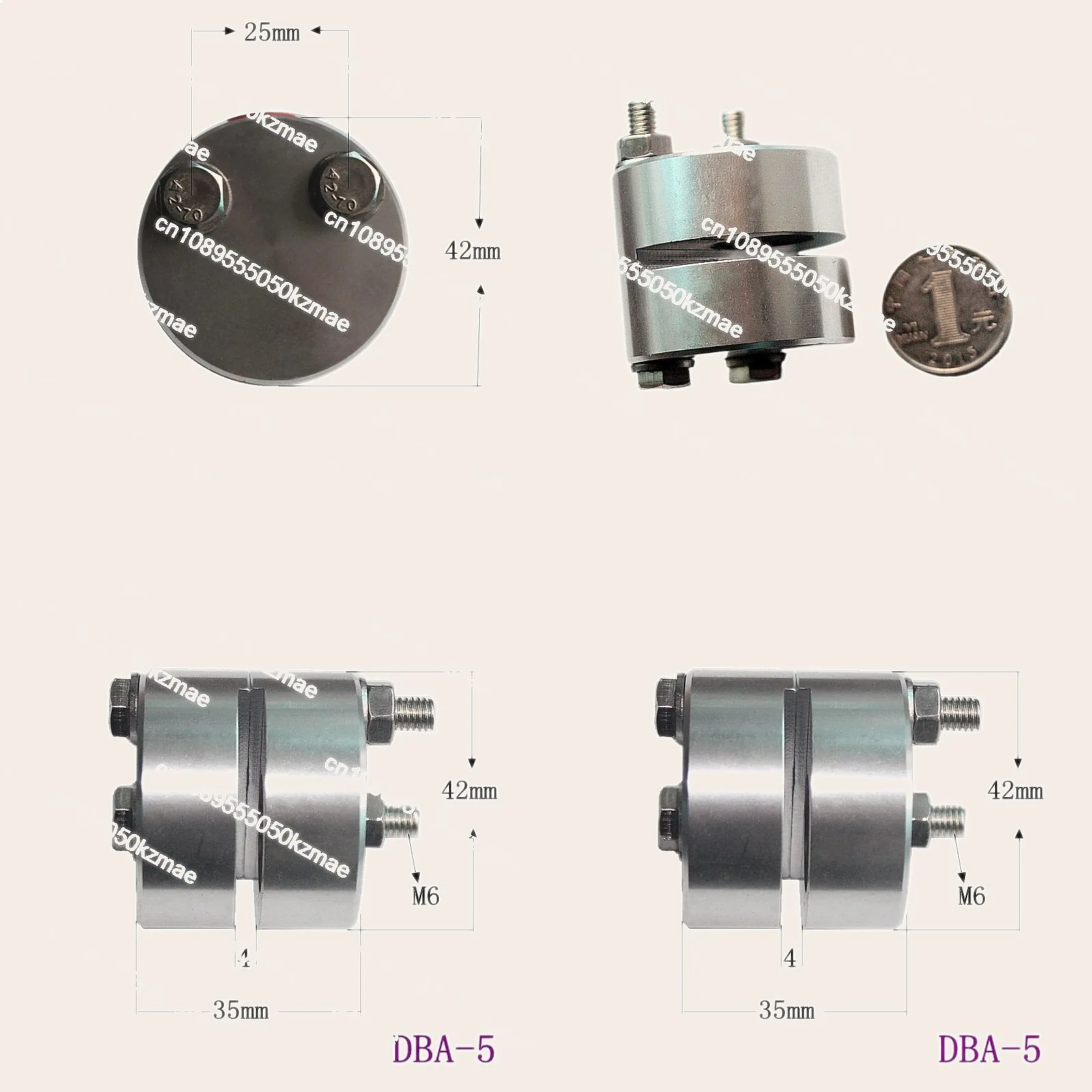 Suitable for Pneumatic DBA-5 Air Brake Small Pneumatic Disc Brake for Industrial Machinery