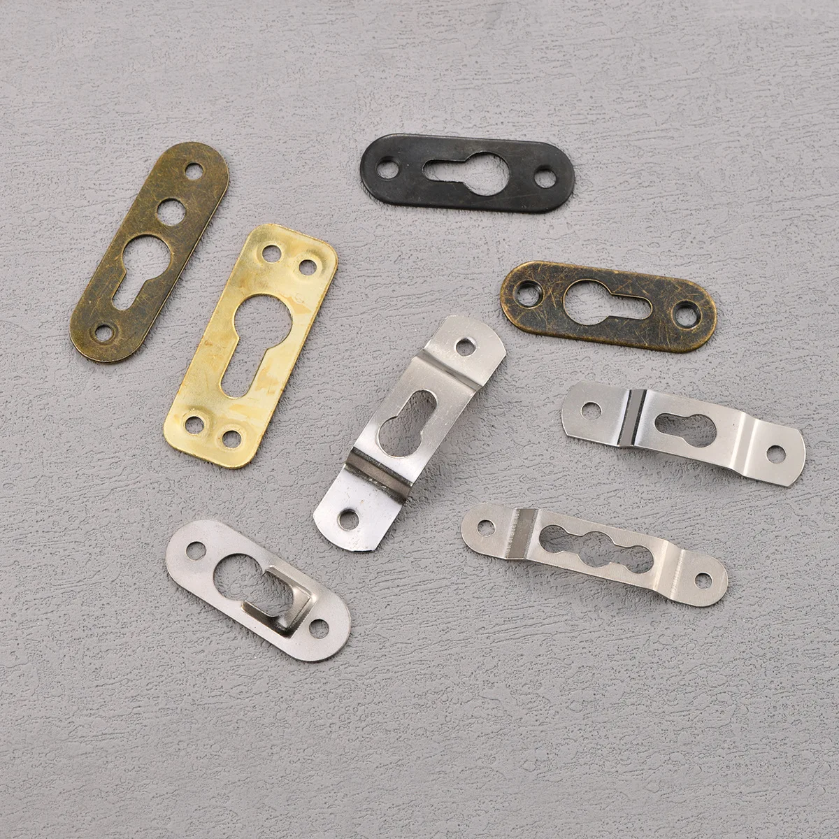 Iron photo frame back hook photo frame hardware dark hook double hole hook picture frame dark buckle gourd pendant. - Image 2