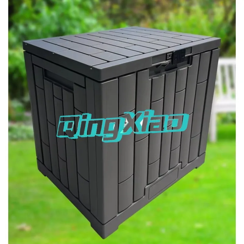 Waterproof Outdoor Storage Deck Box Weather Resistant Patio Garden Pool Storage Bin For Tools Cushions Camping Supplies