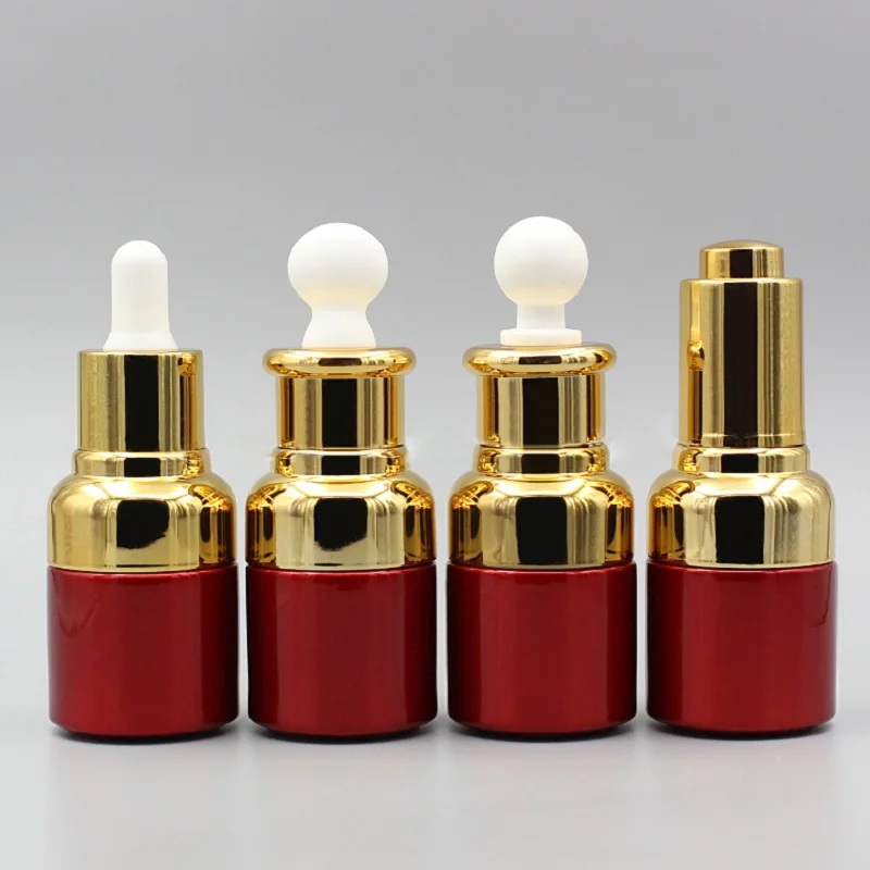 

20ml red glass dropper bottle moisture serum essence oil hyaluronic acid toner spot removal whitening gel skin care packing