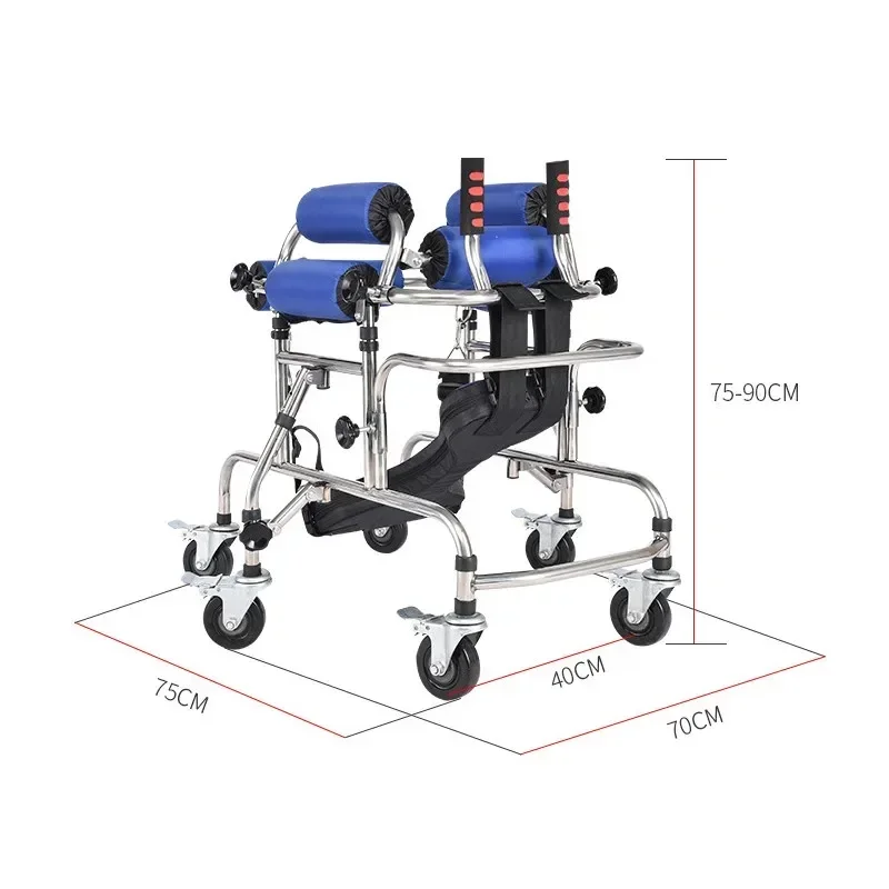 Adjustable Anti-rollover Assist Lower Limb Walking Hemiplegia Gait Trainer Pediatric Walker