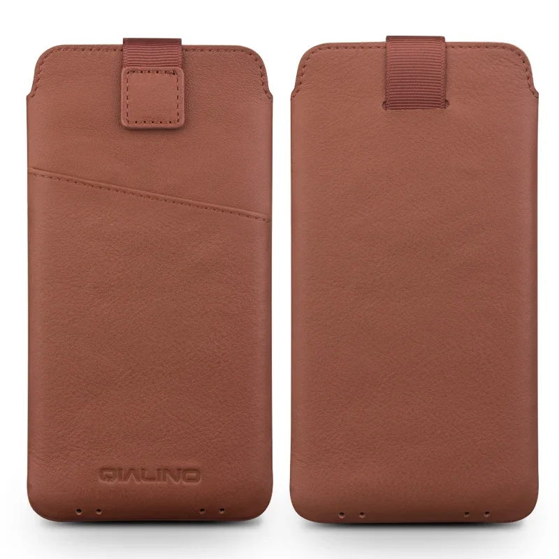 

QIALINO Luxury Genuine Leather Wallet Phone Bags Case For Huawei Mate 40 Ultrathin Soft Brand Purse Cover for Mate40 Pro