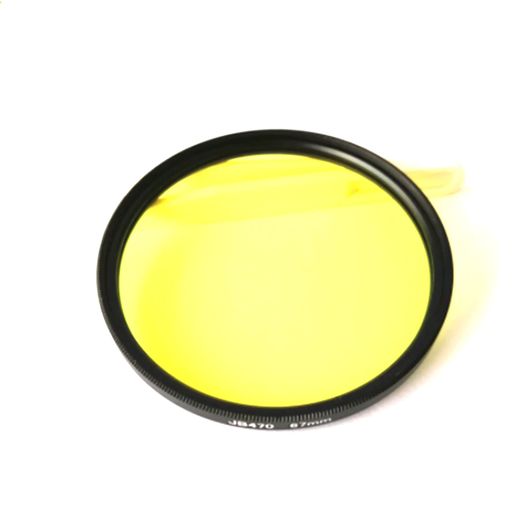 Yellow Filter Glass Size 82mm Round Photo Frame 490nm Infrared Pass JB490 For Camera Lens