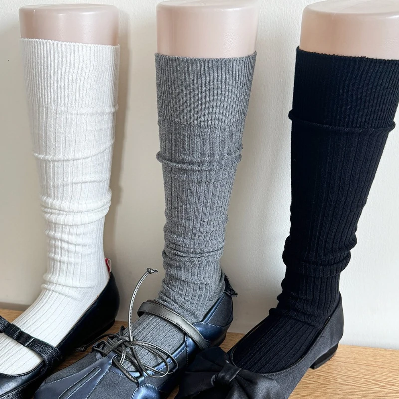 

Trendy Women Long Socks Plain Casual Woman Stockings Breathable Thigh Boot Socks Sweet Simple Female Over Knee High Calf Socks