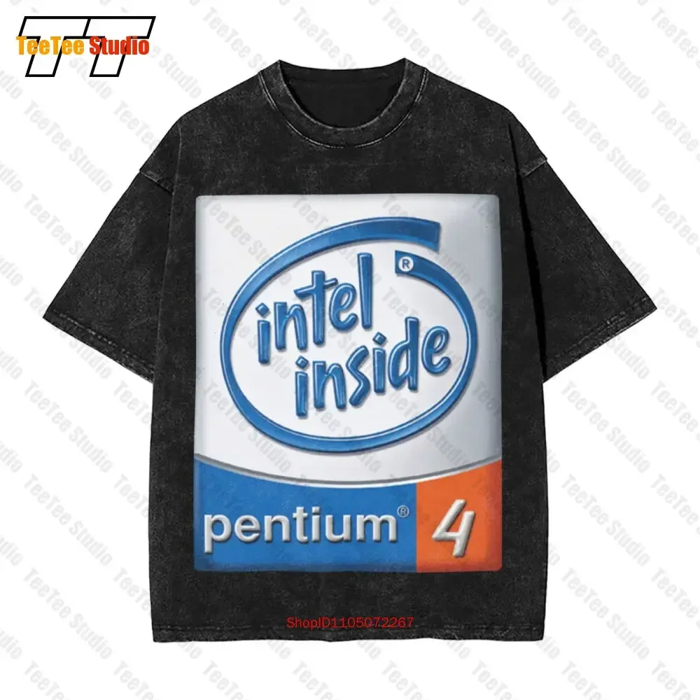 Vintage Intel Inside Pentium 4 Vintage camiseta extragrande 5NB2