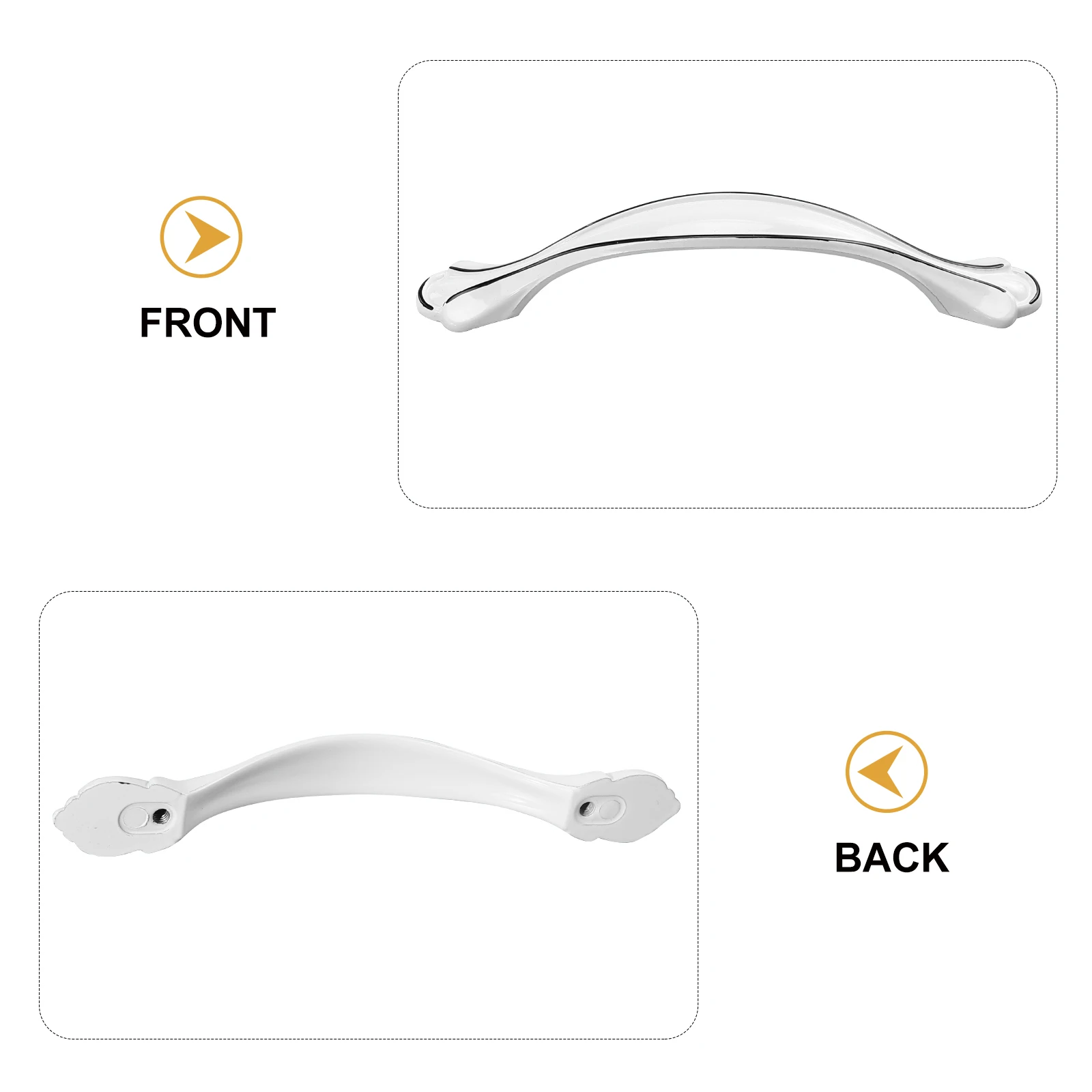 

6 Pcs Cabinet Door Handle Drawer Pulls Dresser Aluminum Alloy Handles Decorative Cupboard