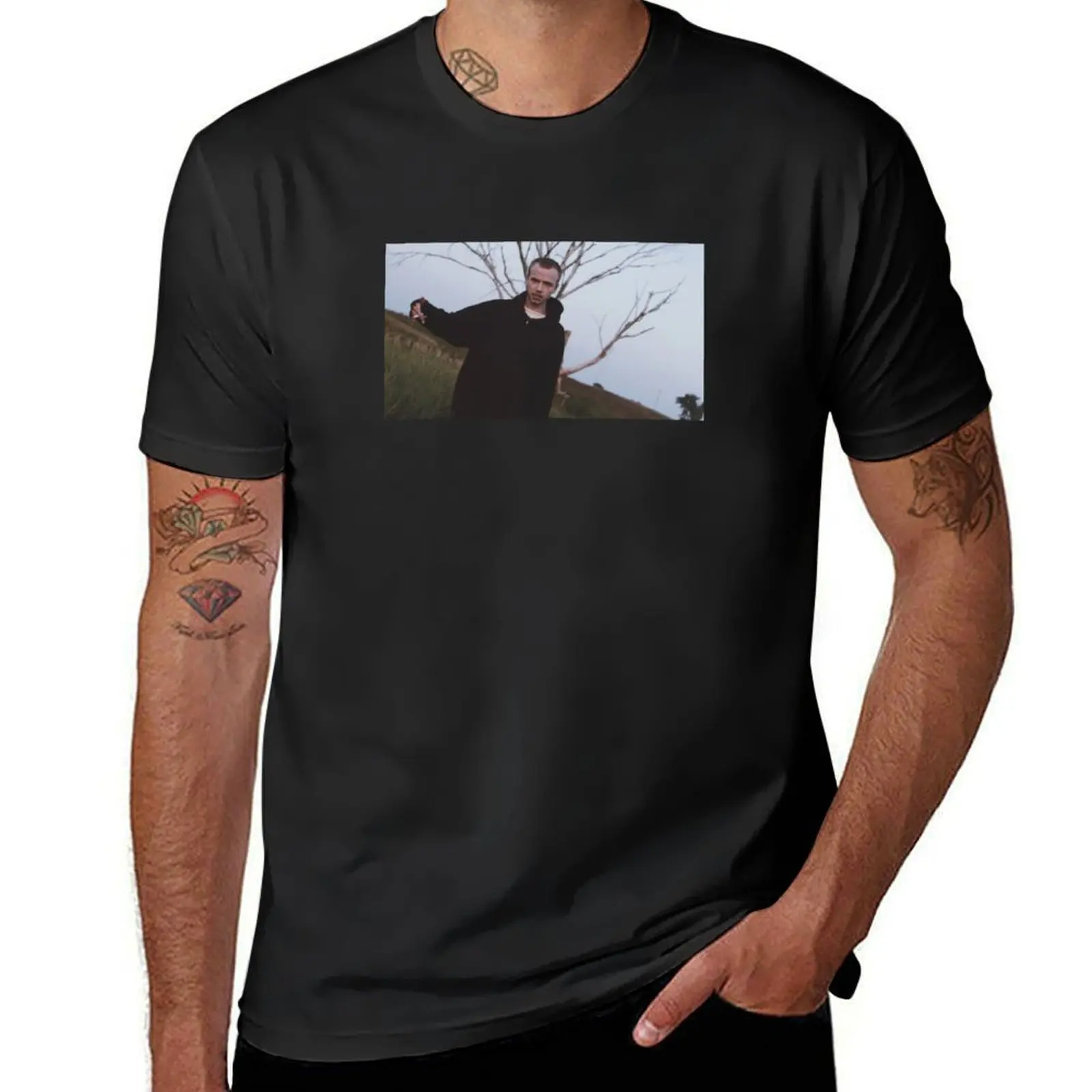 Corbin / Spooky Black T-Shirt funnys sports fans oversized heavy weight t shirts for men