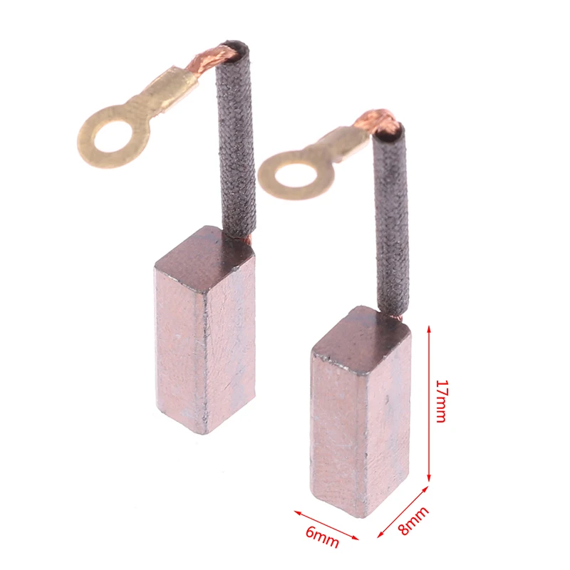 

2pcs DC water pump submersible motor copper battery car carbon brush 12V24V36V48V60V 17*8*6mm
