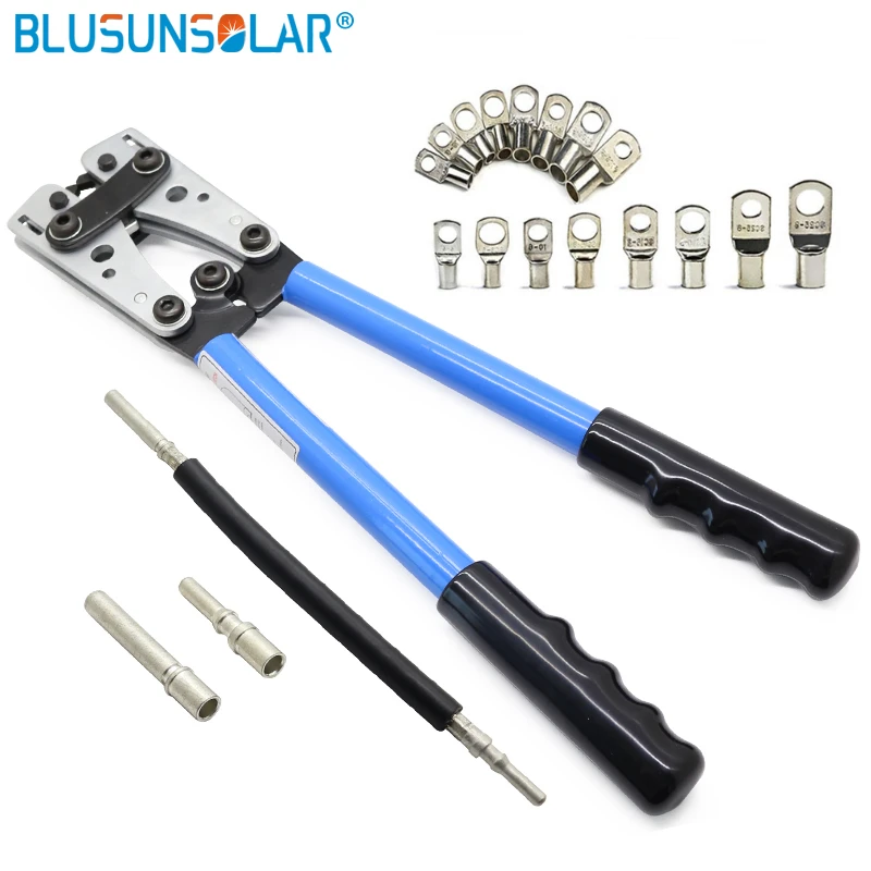 Hand Tools Cable Crimping Pliers 6-50mm2 AWG 8 - 1/0 Suitable For Cable Lug Automobile Copper Ring Terminal Clamper HX-50B