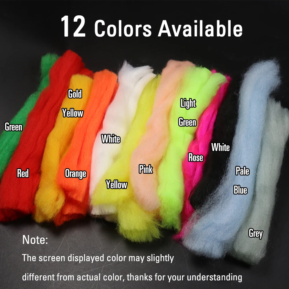 Fibras ICERIO para atar moscas – Varios colores Baitfish paracaídas - imagen 2