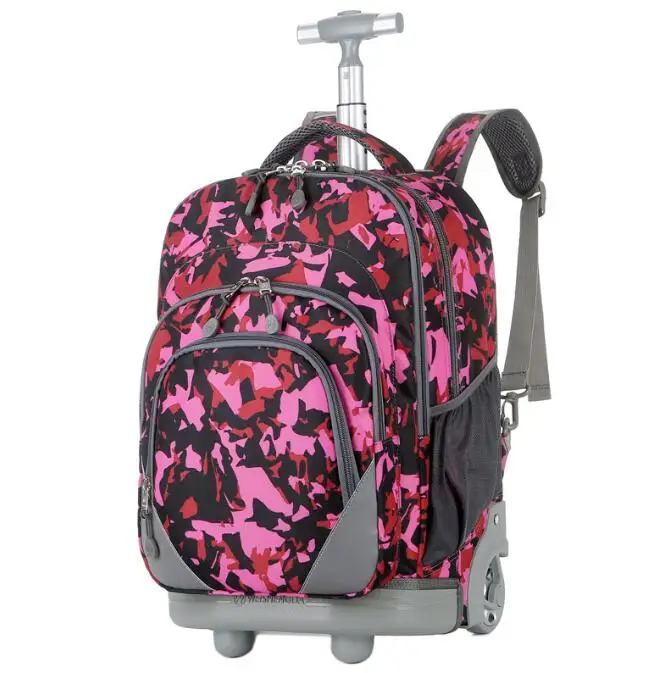 Children Travel Trolley Bag for boys School Wheeled Backpack Teenager girls School Trolley Bags  School Rolling Backpack Bags