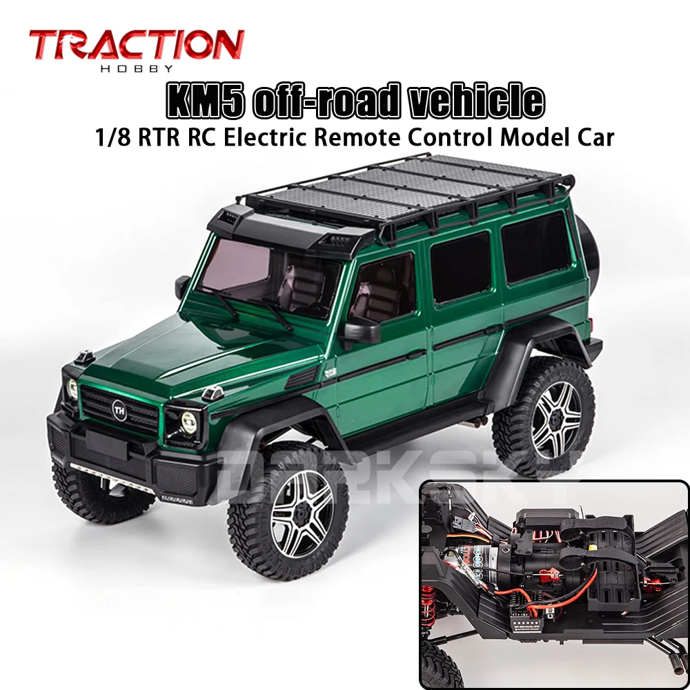 

TRACTION HOBBY NEW KM5 4WD/2WD RTR 1/8 RC Электрический пульт дистанционного управления Модель автомобиля Rock Crawler 2 переключения дверных осей Игрушки для взрослых и детей
