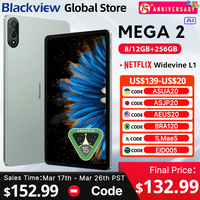 Blackview MEGA 2 Tablets 12 inch 2K Display Widevine L1 Android 15  24GB(8+16) 256GB 9000mAh AI Main Camera Pad PC