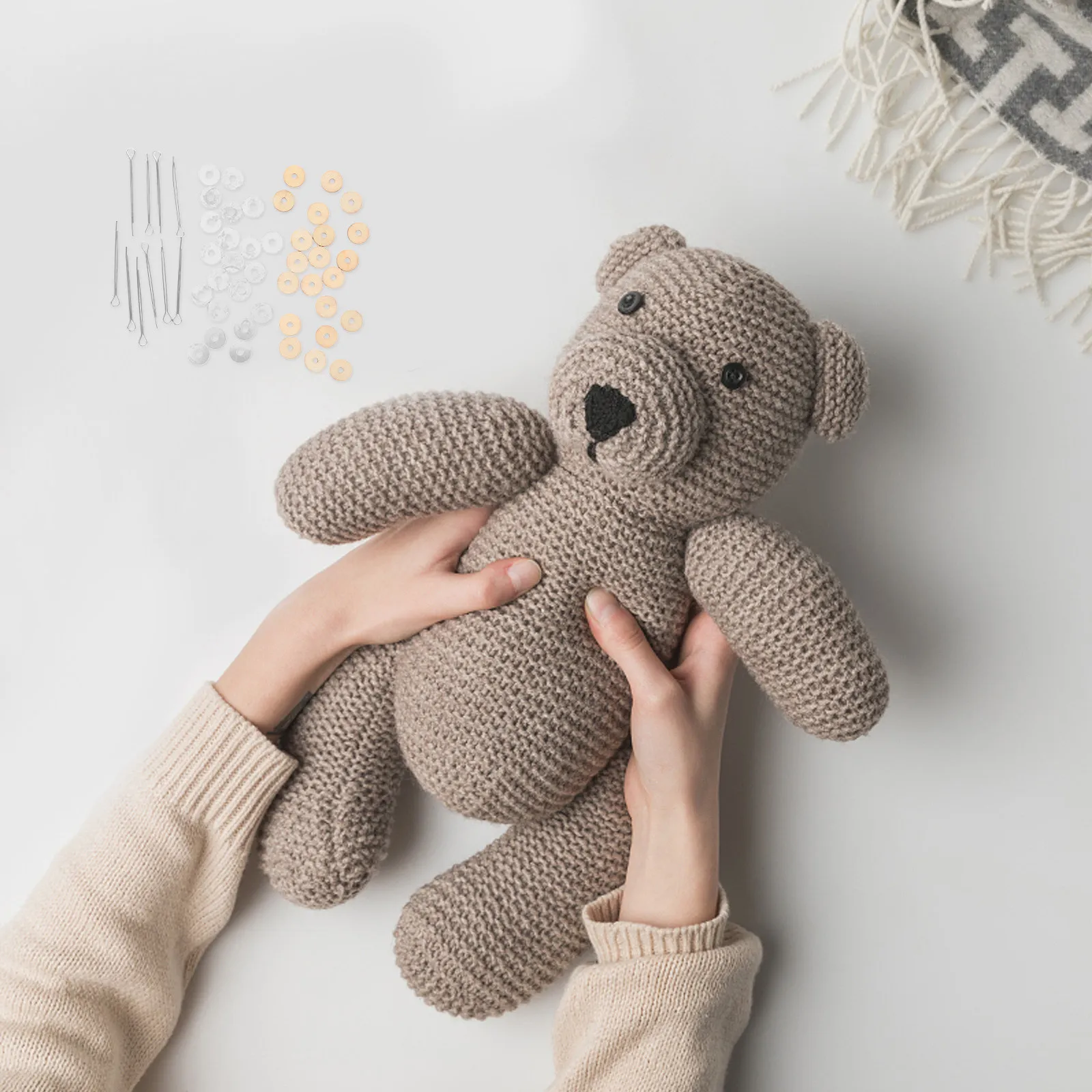 

Комплектующие для шарнирных соединений: вращающиеся деревянные диски-гвоздики, простая сборка, для поделок своими руками, набор для создания подвижных шарниров для медведей, шплинты