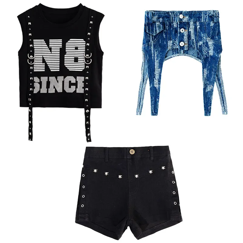 أزياء الهيب هوب للأطفال، أزياء المجموعة الكورية للفتيات، رقص الجاز للأطفال، أزياء الهيب هوب العصرية لعمر 9-14 سنة