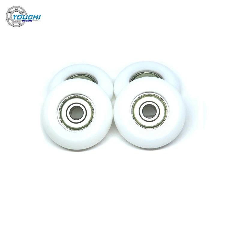 4pcs Rower Seat POM Roller 6x34x10 BSR62634-10 Rowing Machine Wheels 6*34*10 Plastic Coated Bearing Pulleys 34mm