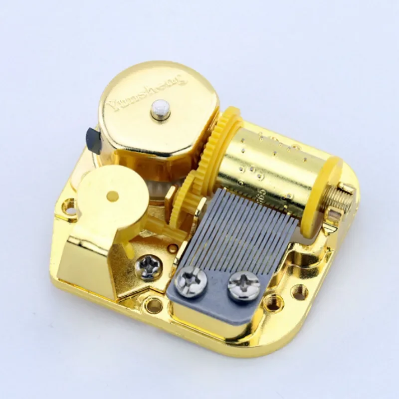 Y Gold-plated Music Box Yunsheng Movement 22 Kinds DIY Musical Box Accessories Birthday Gift mini Desk Home Decor with Screws