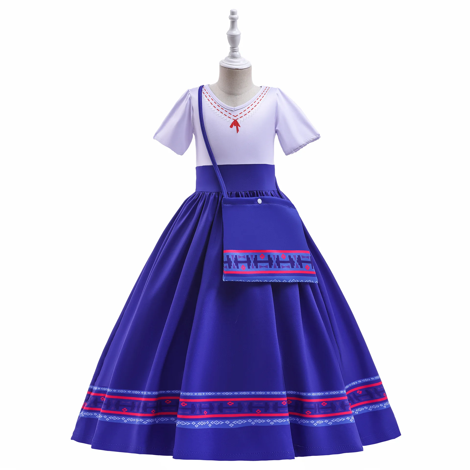 Encanto Anime Princess Dress, Magic Full House, fantasia de performance infantil