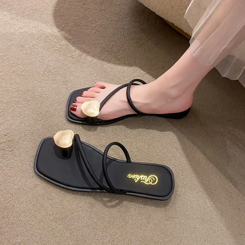 Summer Women's Flip Flops Beach Fashion Comfortable Hundred Flat Bottom Slip Women Outdoor Casual Slippers Ladies Shoes 2023