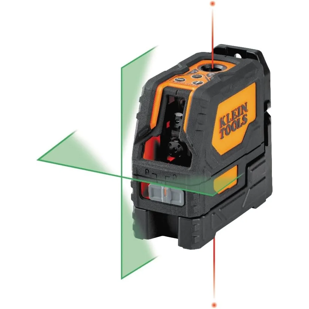 

LGR Self-Leveling Laser Level, Rechargeable, Cross-Line Level with Bright Green Lines, Red Plumb, Magnetic Mounting Clamp