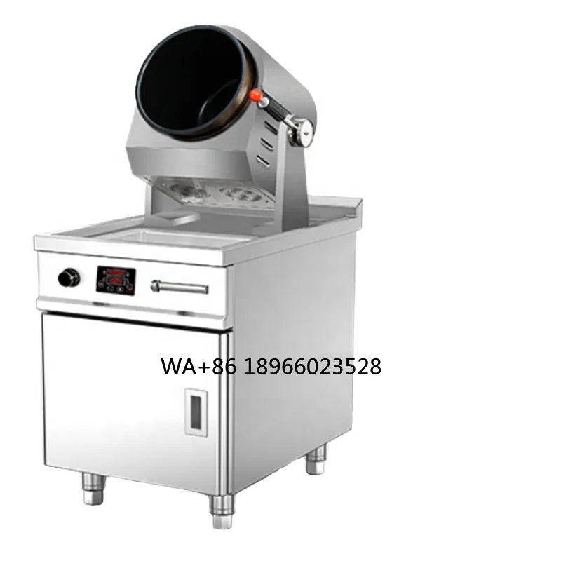 

Automatic Commercial Cooking Machine-220V Drum Fried Rice Electric Rotary Frying Pan for Fast Food Restaurants