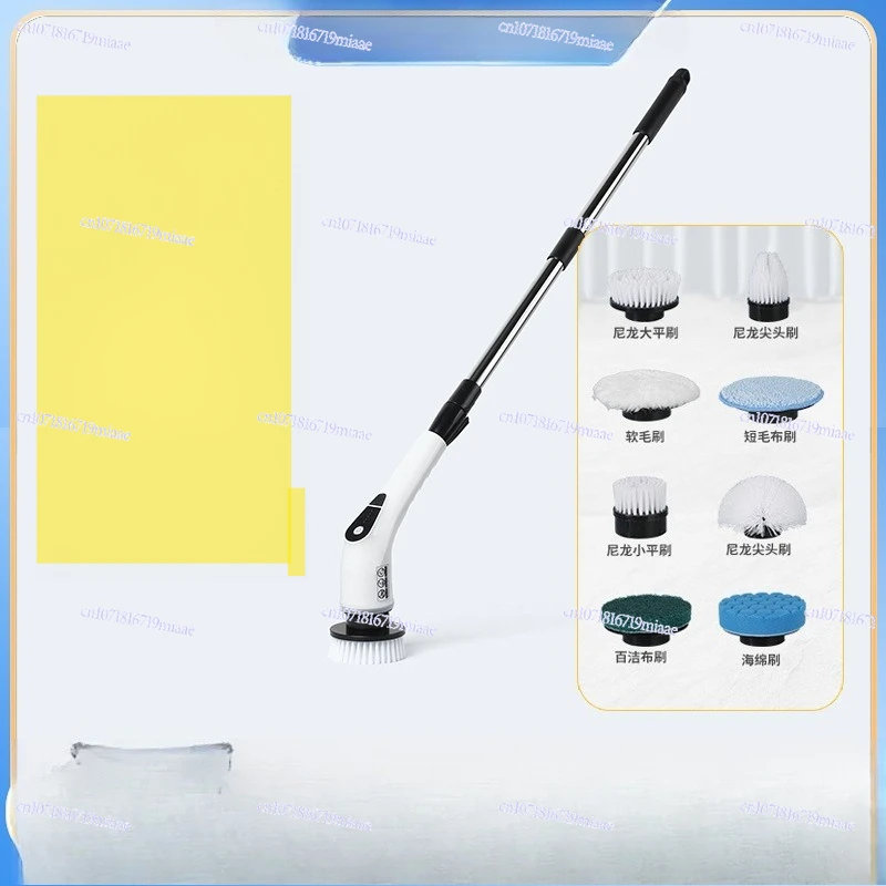 

Multifunctional Electric Cleaning Brush Household Kitchen Bathroom Length Dual-purpose Brush Handheld Cleaning Brush