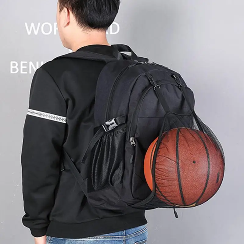 Gym Basketbal Rugzak Gym Sport Grote Waterfles Tas Comfortabele Outdoor Boekentas Laptop Container Voor Kleding Volleybal