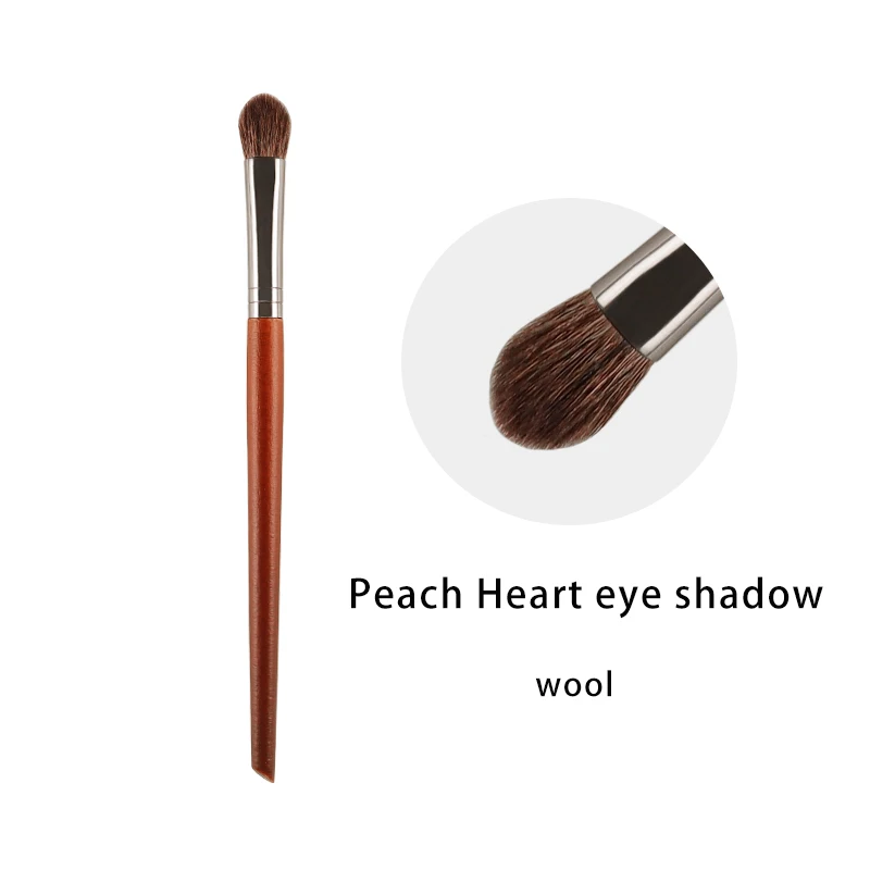 

Mydestiny Makeup peach heart eye shadow Brush- Wooden Handle Series-Goat&Synthetic Hair Brushes Beginer Makeup Tools-Cosmetic