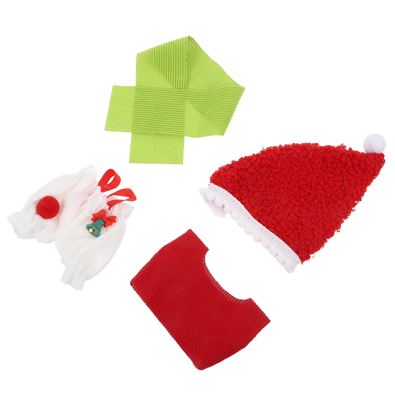 1Set Weihnachtskostüm, Strickoberteil und Hose, Set für Urlaubszubehör, Feiertags-Anzug, Weihnachtskostüm