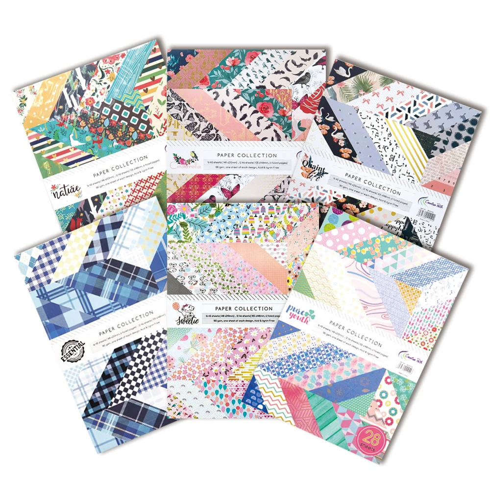 

Creative Path 6*4 Inch Floral Decorative Journaling Scrapbooking Paper A5 A6 Vintage Flower Pattern Scrapbook Background Papers