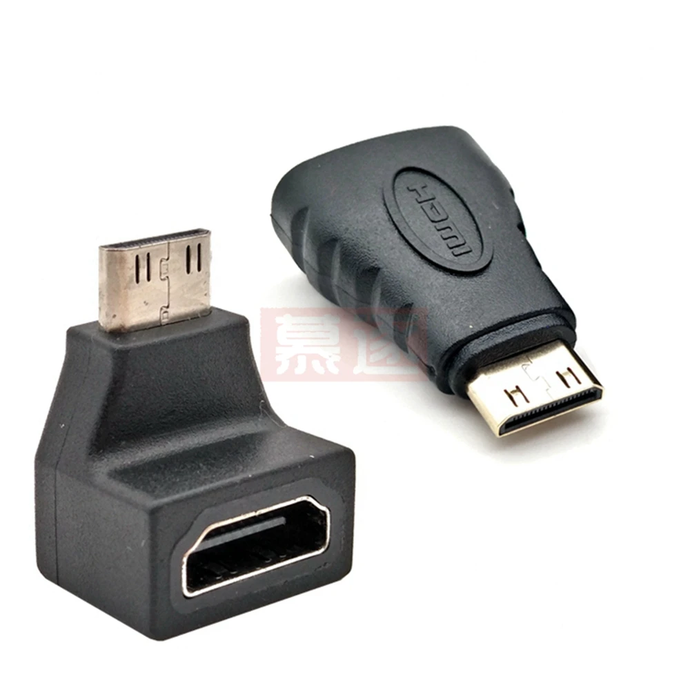 Gold-Plated 1080P Mini Male HDMI-compatible To Standard HD Female Extension Adapter Female To Male F-M HDMI Converter