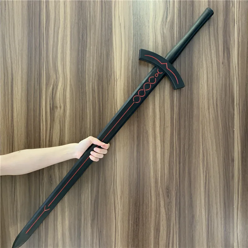 Black Sword Holy Sword Fate Stay Night Sword Saber Sword Weapon The Sword in the Stone 1:1 Cosplay Safety PU Prop Model Gift