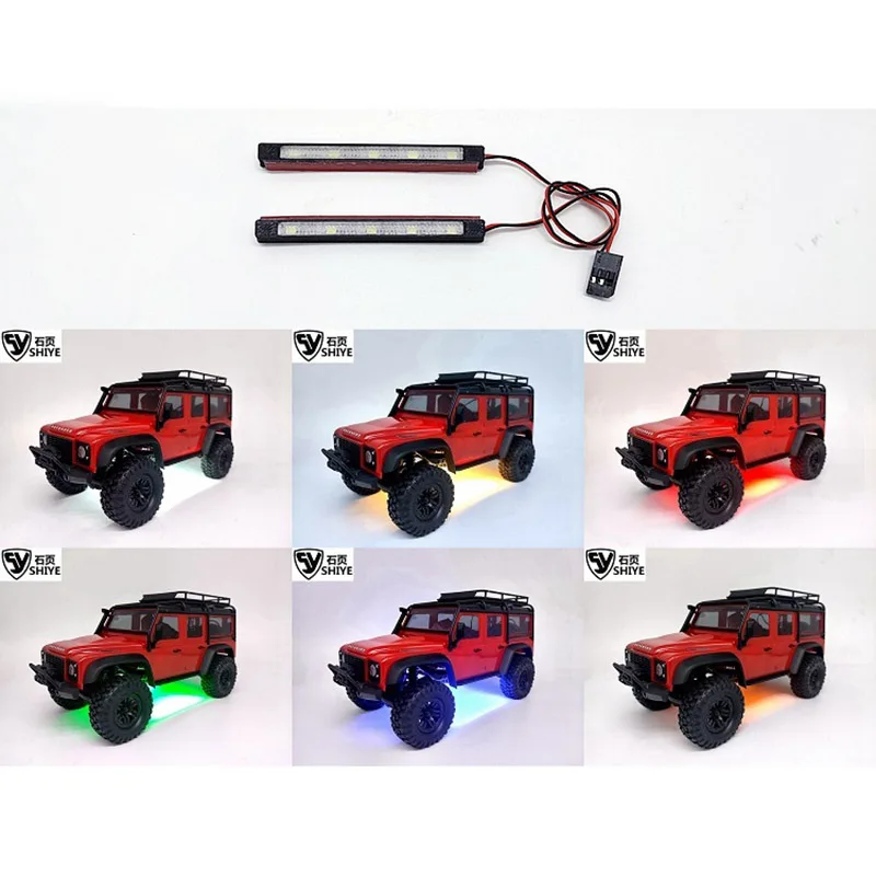 TRX4M Chassis LED Flashlight 6 Colors Decorative Lights for 1/18 RC Crawler Traxxas TRX-4M Bronco Defender SY-T4M RL Upgrade