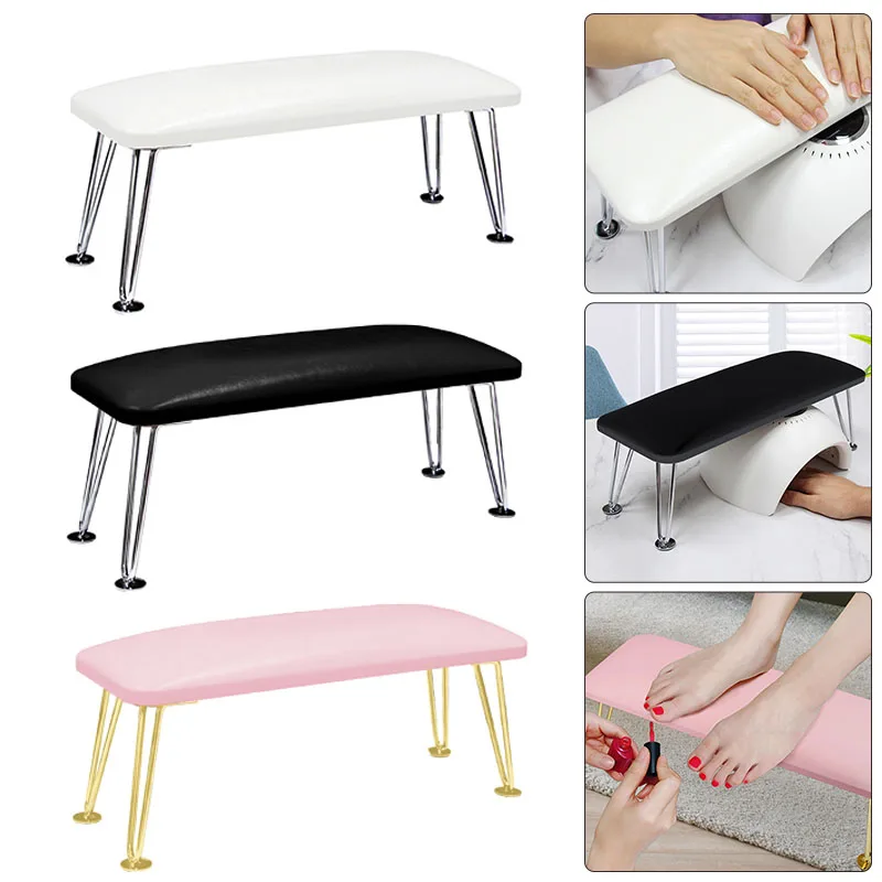 Nail Arm Rest with Bracket Professional Stand Table Desk for Home Nail Dryer Nail Arm Rest Hand Pillow Cushion Table Manicure