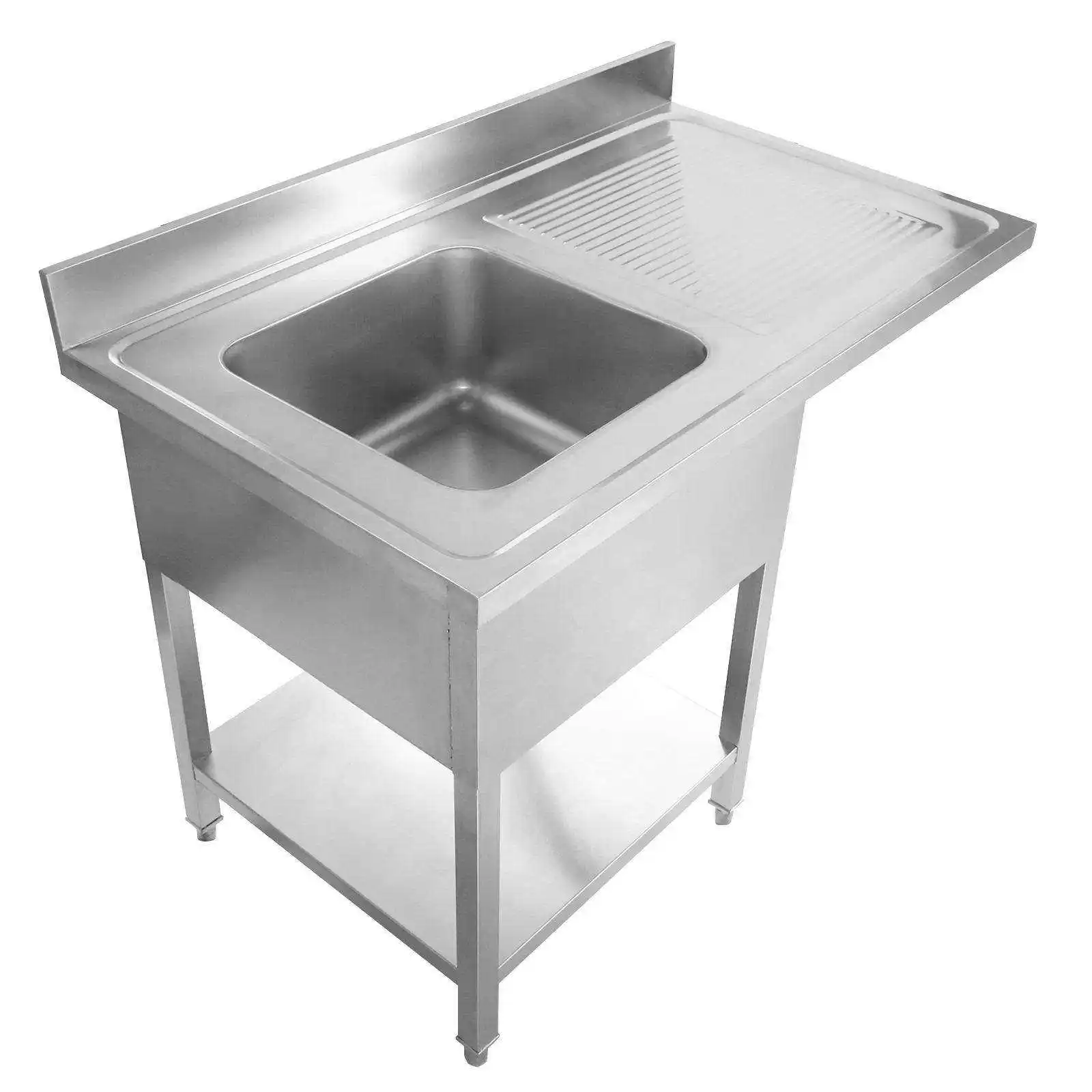 Stainless Steel Work Table Commercial Kitchen Sink Steel Kitchen Sink Pakistan with Drainboard