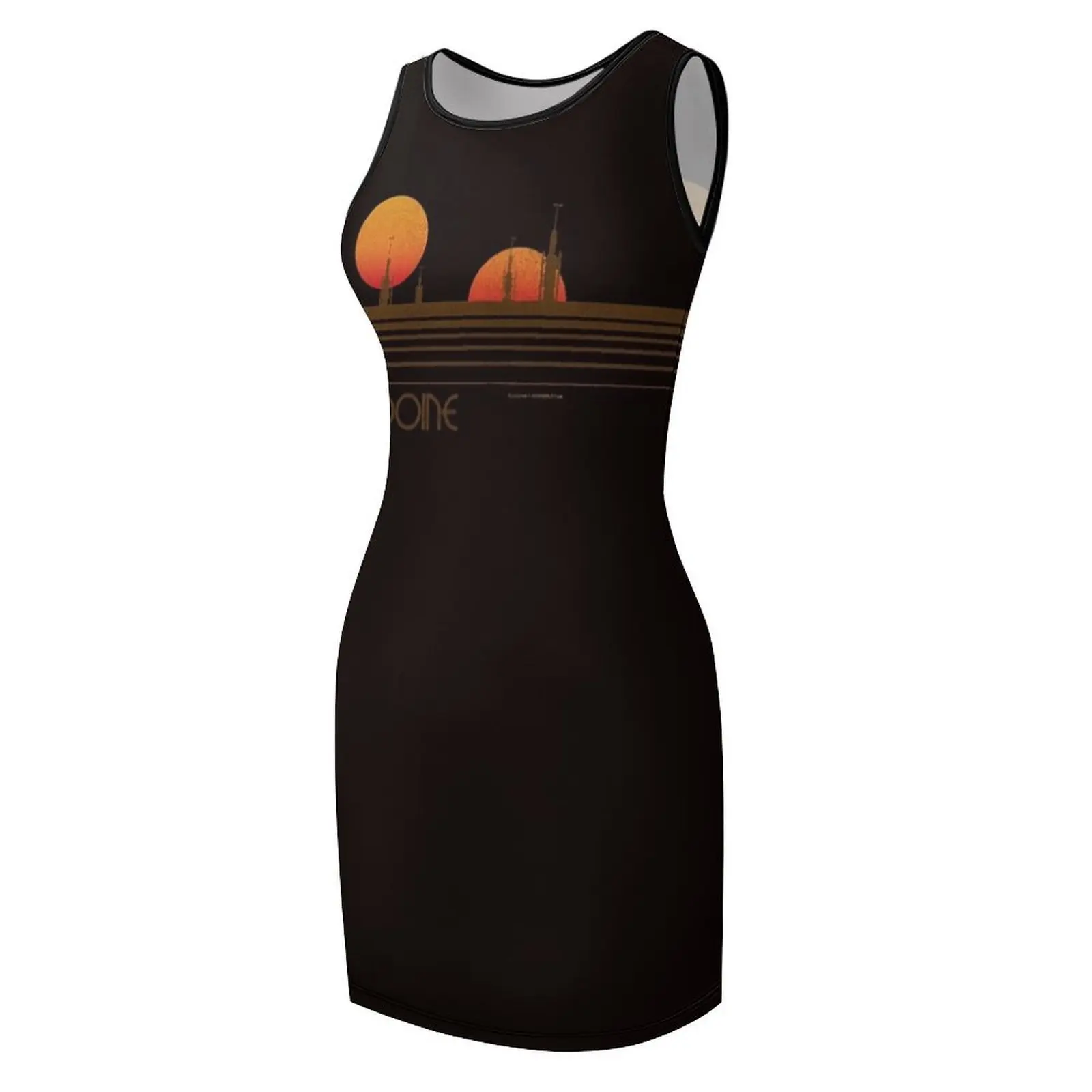 タトゥイーン クラシック Tシャツ ノースリーブ サンドレス シックでエレガントなイブニングドレス 女性用ドレス 高級女性用イブニングドレス