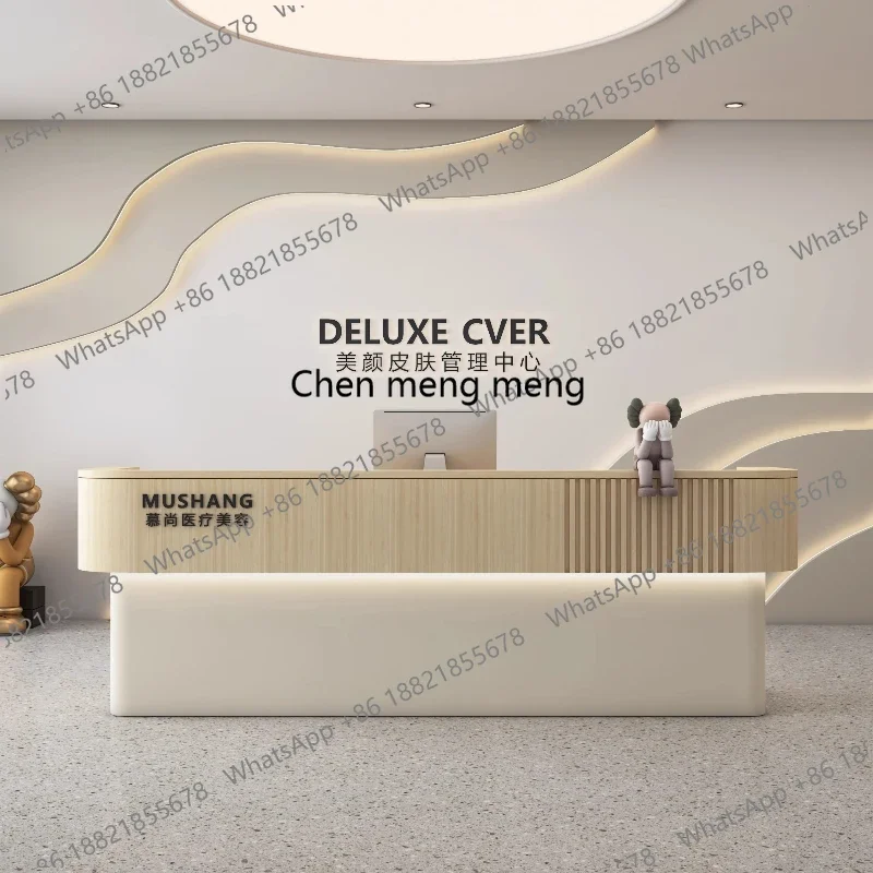 

Новое поступление, столы для салонов красоты, простой современный рабочий стол, высококачественный дизайн, стойки регистрации, кассовый аппарат, промышленный Schreibtisch