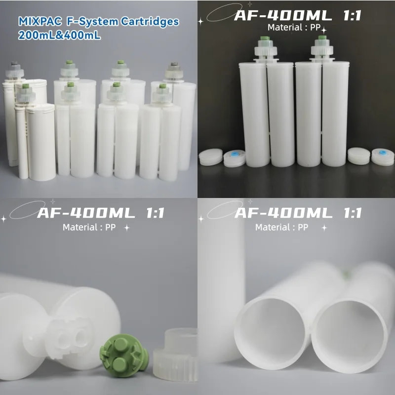 Sulzer Mixpac AF 400-01-10-01 PP F System Dual Glue Empty Bottle 2K-Epoxy Cartridge for 400ML 1:1