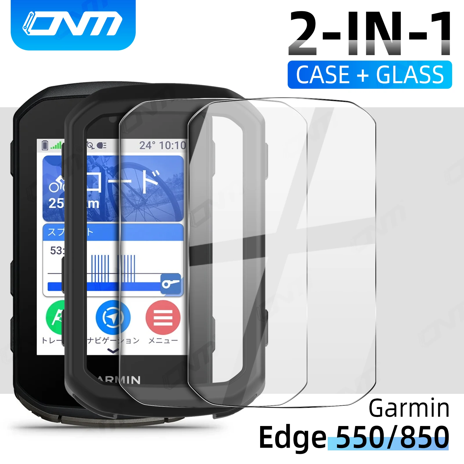 Чехол + стекло для Garmin Edge 550 850, защитная пленка из закаленного стекла и силиконовый чехол, аксессуары для велосипедного секундомера с GPS