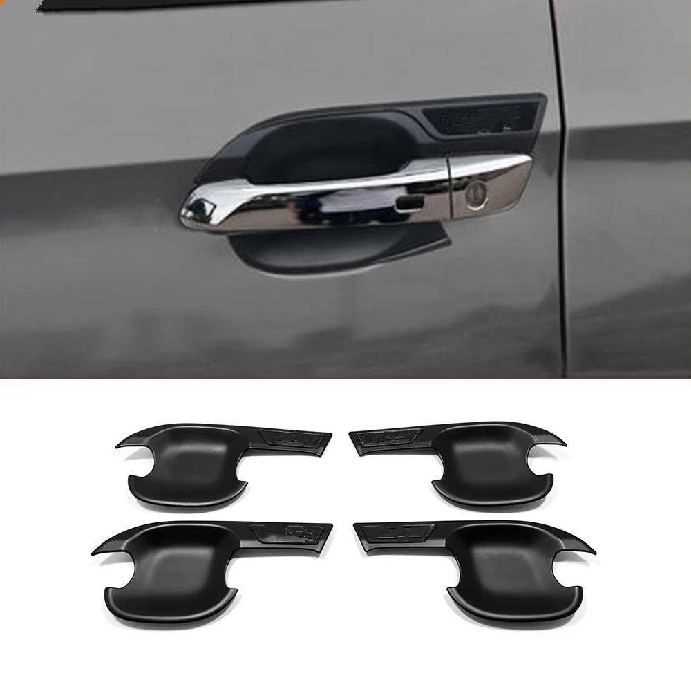 

ABS Black Auto Door Handle Bowl Frame Cover Trims For Mazda BT50 BT-50 2021 2022 2023 Decoration Sticker Car Styling Accessories