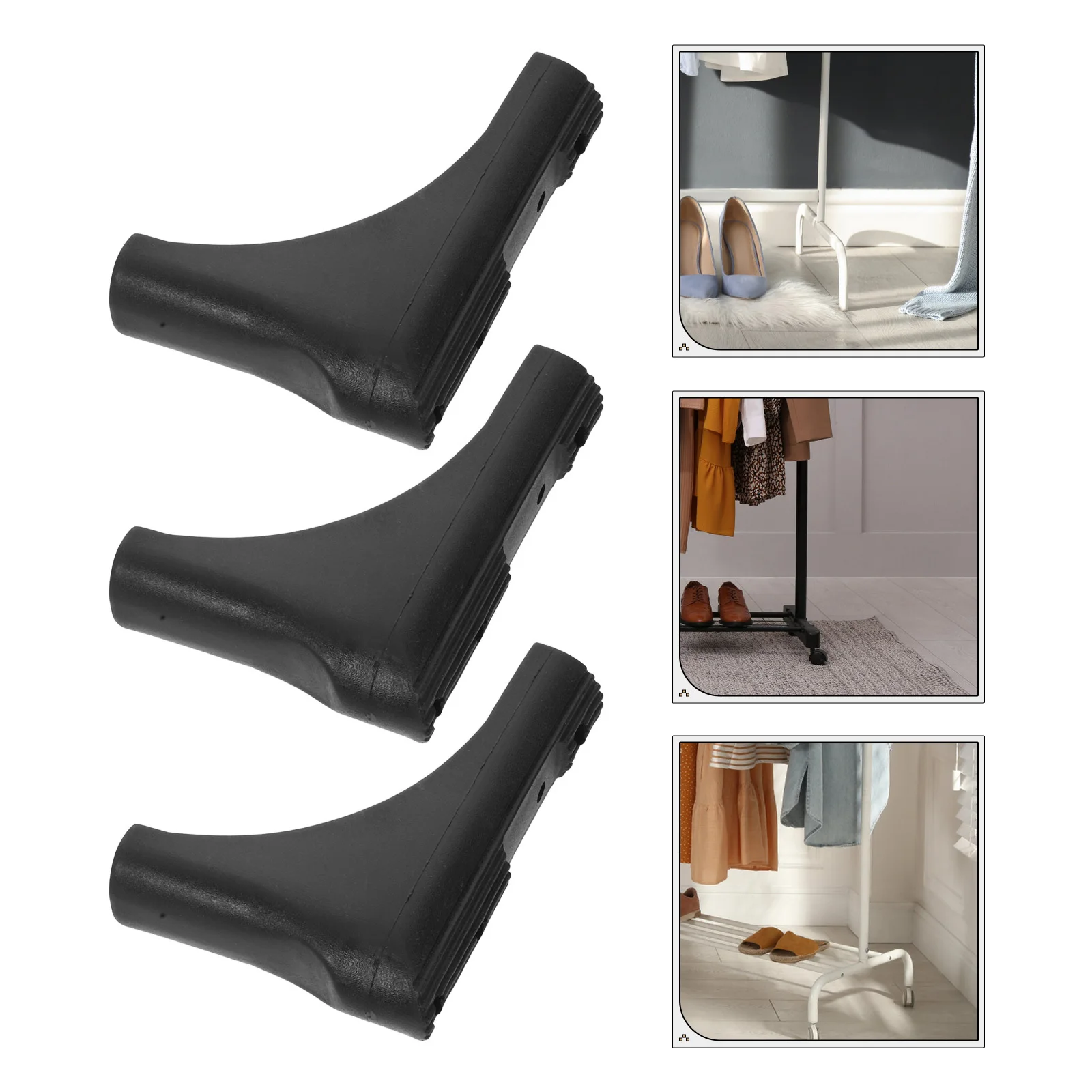 

6pcs Drying Rack Leg Covers Non-Slip Floor Protectors For Hardwood Tile Universal Laundry Rack Accessories Replacement Pads